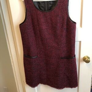 Just Fab Xxl burgundy and Black Sleeveless Sheath dress with pockets-new